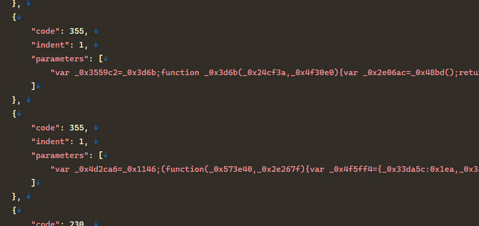 JSON内依然使用了混肴